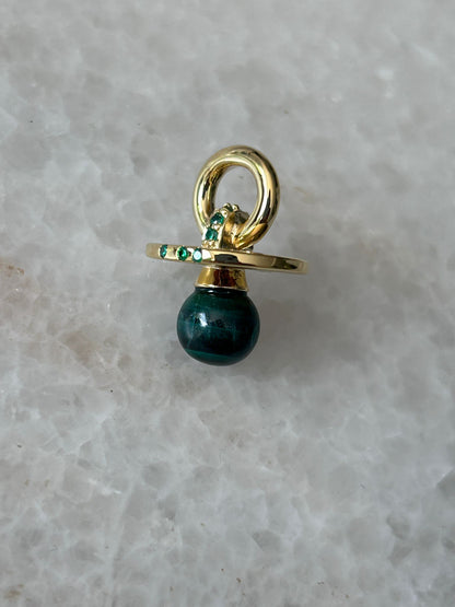 Pendentif Tétine Malachite
